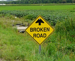 broken road
