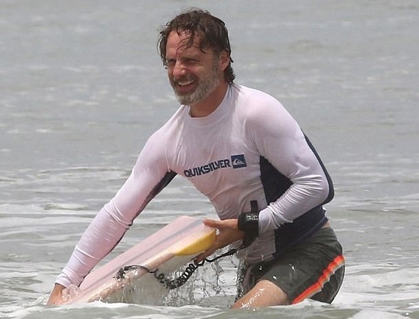 The Walking Dead’s Andrew Lincoln Surfs Costa Rica