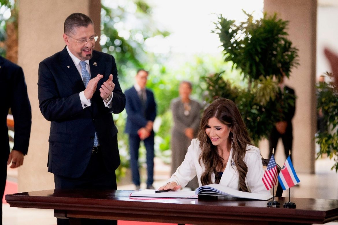 Fast-Track to Pura Vida: Kristi Noem and Rodrigo Chaves-Robles Ink Historic Global Entry and Security Pact