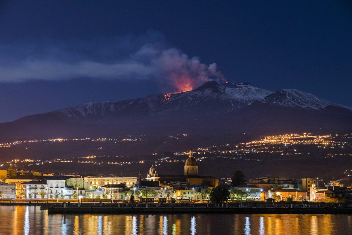 Volcano is Sliding into the Sea