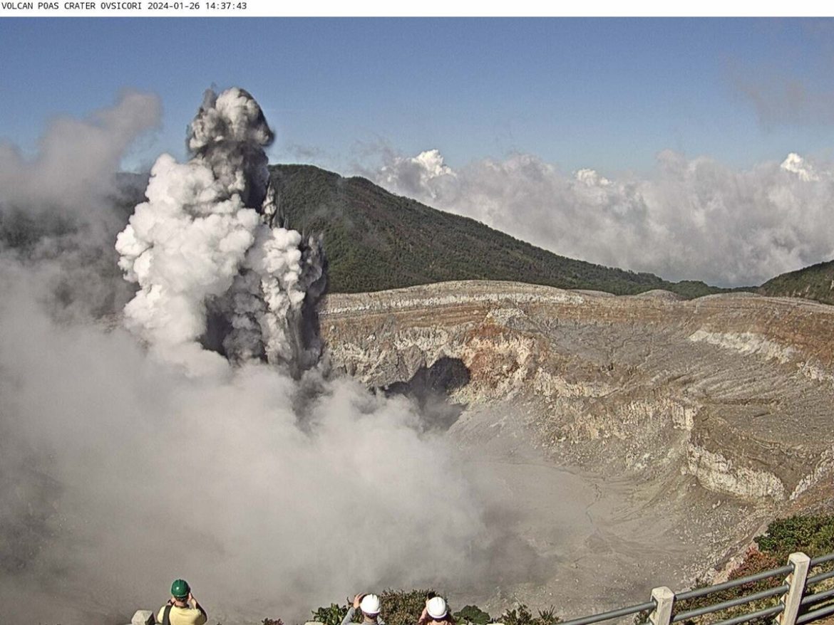 Heads Up! Costa Rica’s Poas Volcano Rumbles, Safety Helmets Roll Out